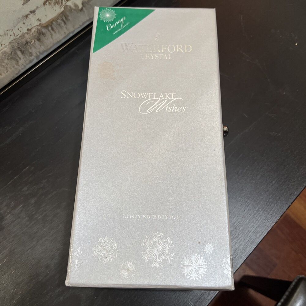 Waterford Snowflake Wishes Courage 2nd Edition Champagne Flute / See Details - Picture 6 of 11